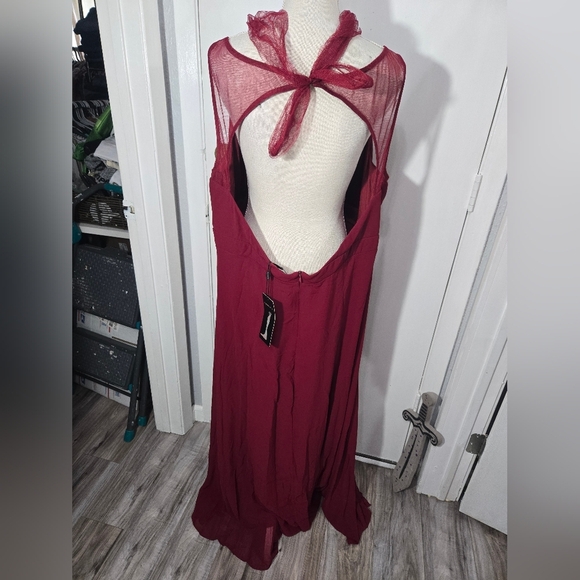 Ever PrettyPlus Size Sleeveless High Slit Formal Chiffon Dress NWT Sz 26 - Picture 12 of 14